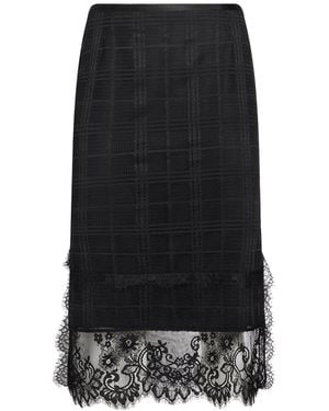 Alberta Ferretti Midi Skirt Polyester - Black