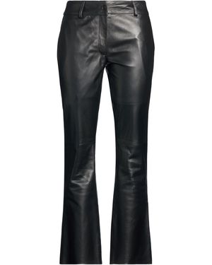 Myskin Trousers Leather - Grey