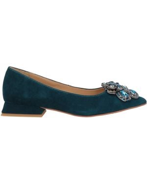 Alma En Pena. Ballet Flats Leather - Blue