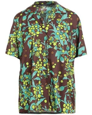 Laura Urbinati Dark Shirt Cotton, Elastane - Green