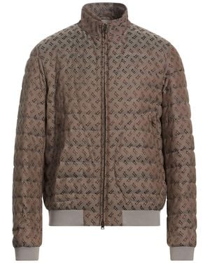Herno Taupe Puffer Polyester, Cotton - Brown