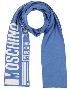 Moschino Light Scarf Wool - Blue