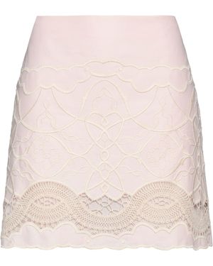 Alberta Ferretti Light Mini Skirt Cotton - Natural