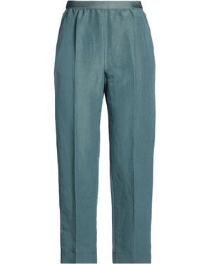 Agnona Pants Linen, Silk - Blue