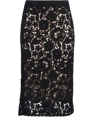 P.A.R.O.S.H. P.A.R.O..H. Midi Skirt - Black