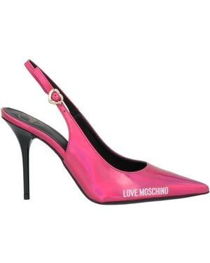 Love Moschino Court Shoes Textile Fibres - Pink
