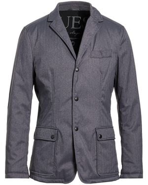 Guess Charcoal Jacket Polyamide, Polyester - Blue