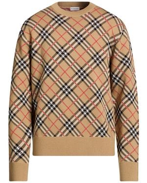 Burberry Sweater Cotton, Wool, Polyamide, Elastane - Natural