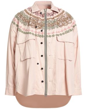 Sacai Light Shirt Cotton, Polyester, Acrylic, Rayon, Linen - Pink