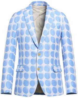 Walter Van Beirendonck Blazer Cotton, Acrylic, Polyester - Blue