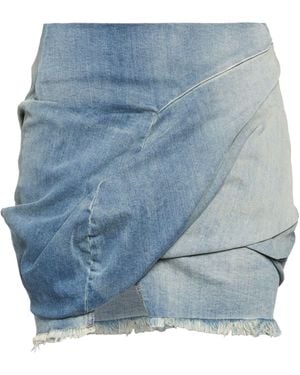 Rick Owens Denim Skirt - Blue