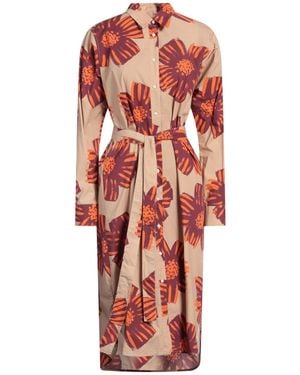 0039 Italy Midi Dress - Red