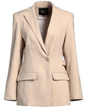 Maje Sand Blazer Linen, Viscose, Elastane - Natural