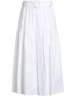 Liu Jo Midi Skirt Cotton - White