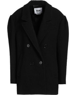 MSGM Coat Virgin Wool - Black
