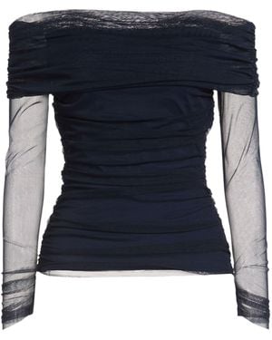 La Petite Robe Di Chiara Boni Midnight Top Polyamide, Elastane - Blue