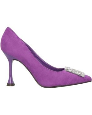 Menbur Pumps Textile Fibers - Purple