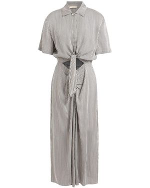 Sessun Midi Dress Viscose, Silk - Gray