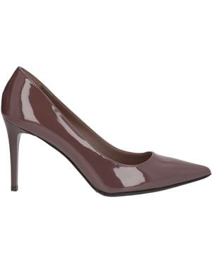 Bruglia Chocolate Pumps Soft Leather - Brown