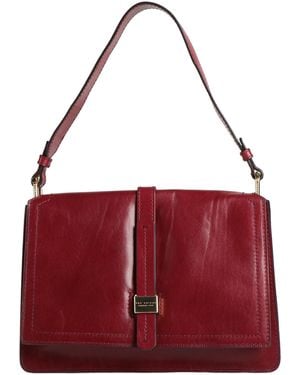 The Bridge Burgundy Handbag Leather - Red