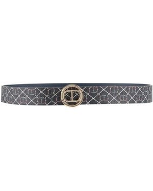 Twinset Belt Polyurethane, Leather Fiber, Polyester - White