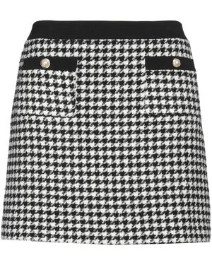 Clips More Mini Skirt Polyester, Acrylic, Wool, Cotton, Elastane - Black