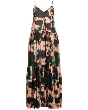 Roberto Collina Maxi Dress Cotton, Silk - White
