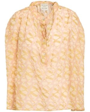 ALESSIA SANTI Blush Top Cotton, Silk - Natural