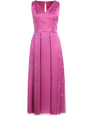 Fely Campo Plum Midi Dress Triacetate - Pink