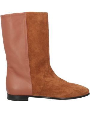 Pierre Hardy Camel Ankle Boots Leather - Brown