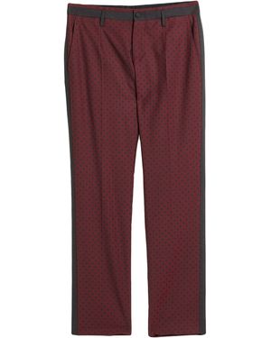 Dolce & Gabbana Burgundy Trousers Virgin Wool, Elastane - Red