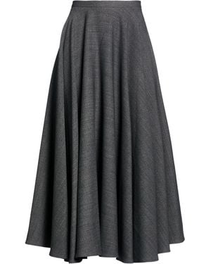Lardini Charcoal Midi Skirt Polyester, Wool, Elastane - Gray