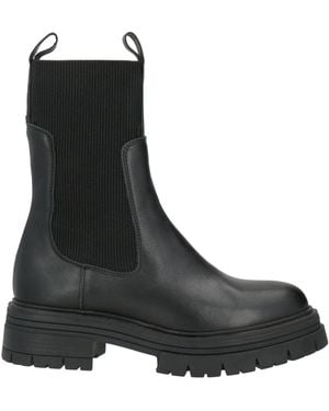 Les Tulipes Ankle Boots Calfskin - Black