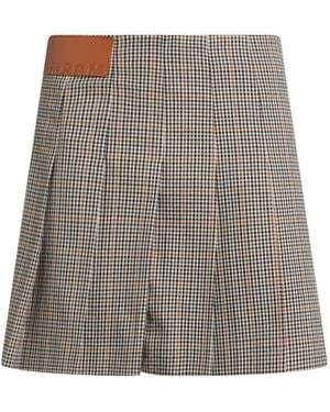 MSGM Mini Skirt Polyester, Viscose, Elastane - Gray