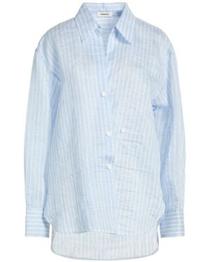 Sandro Shirt Linen, Polyester - Blue
