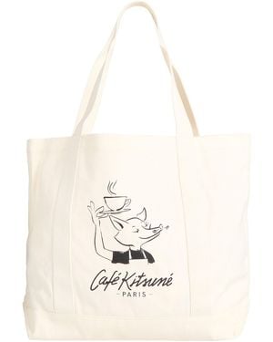 Maison Kitsuné Handbag - White