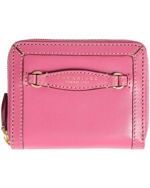 The Bridge Antique Rose Wallet Cow Leather - Pink