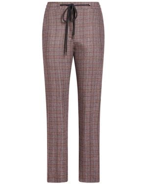 Eleventy Burgundy Pants Wool - Purple