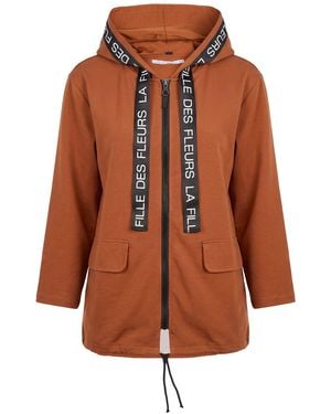 La Fille Des Fleurs Tan Jacket Polyester - Brown