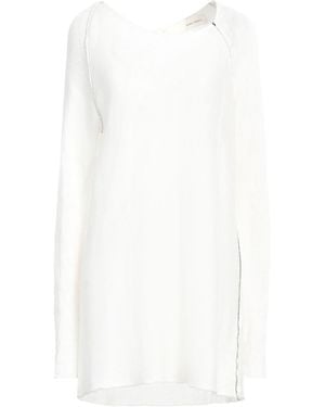 Isabel Benenato Ivory Jumper Linen - White