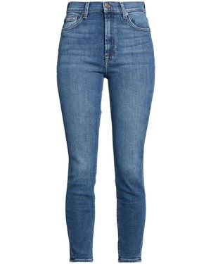 7 For All Mankind Jeans Cotton, Elastane - Blue