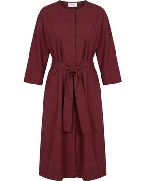 Ottod'Ame Midi Dress Cotton - Red