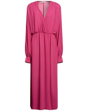 FINE MOOD Fuchsia Maxi Dress Polyester - Pink