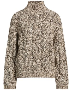 Brunello Cucinelli Turtleneck Lambswool, Cashmere, Polyamide, Polyester, Mohair Wool - Brown