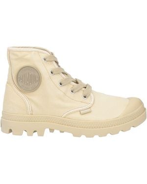 Palladium Ankle Boots Textile Fibers - Natural