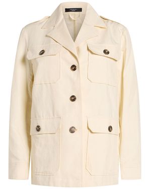 Weekend by Maxmara Cream Jacket Cotton, Linen - Natural