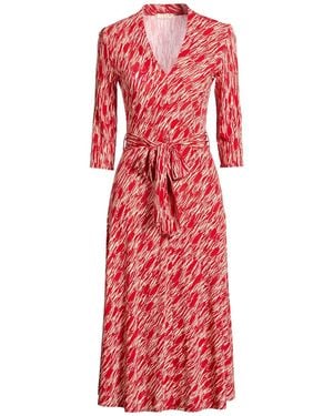 Siyu Midi Dress Viscose, Elastane - Red