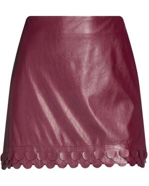 Suoli Mini Skirt Polyester, Polyurethane - Purple