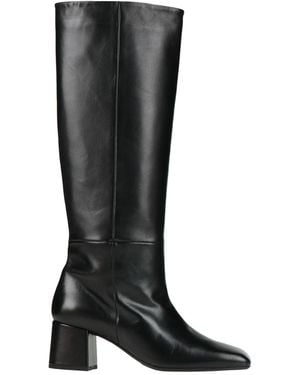 Anna F. Boot Leather - Black