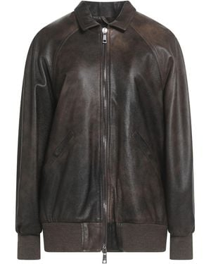 Giorgio Brato Chocolate Jacket Leather - Black